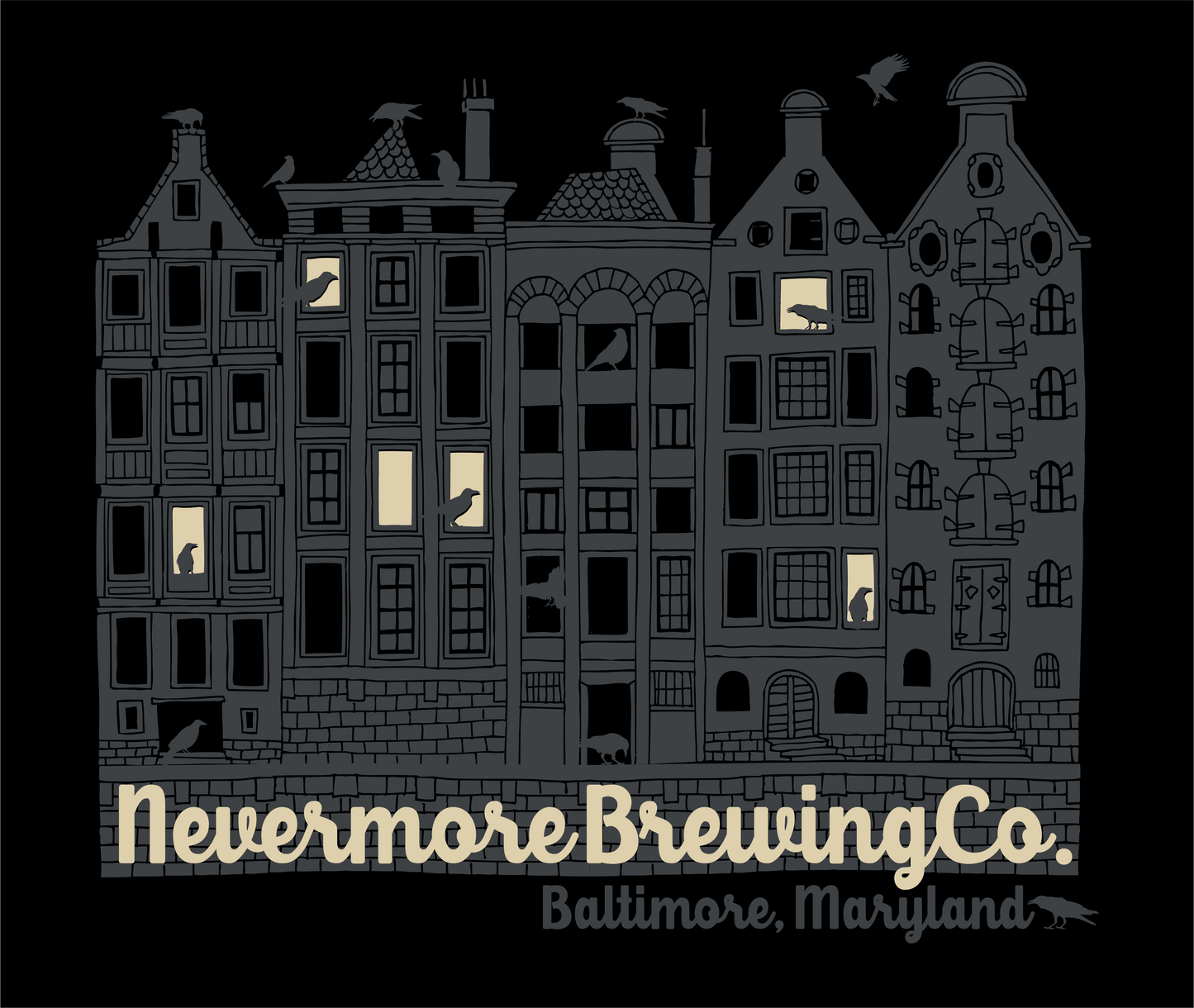 Nevermore Brewing Co. Women's Tee